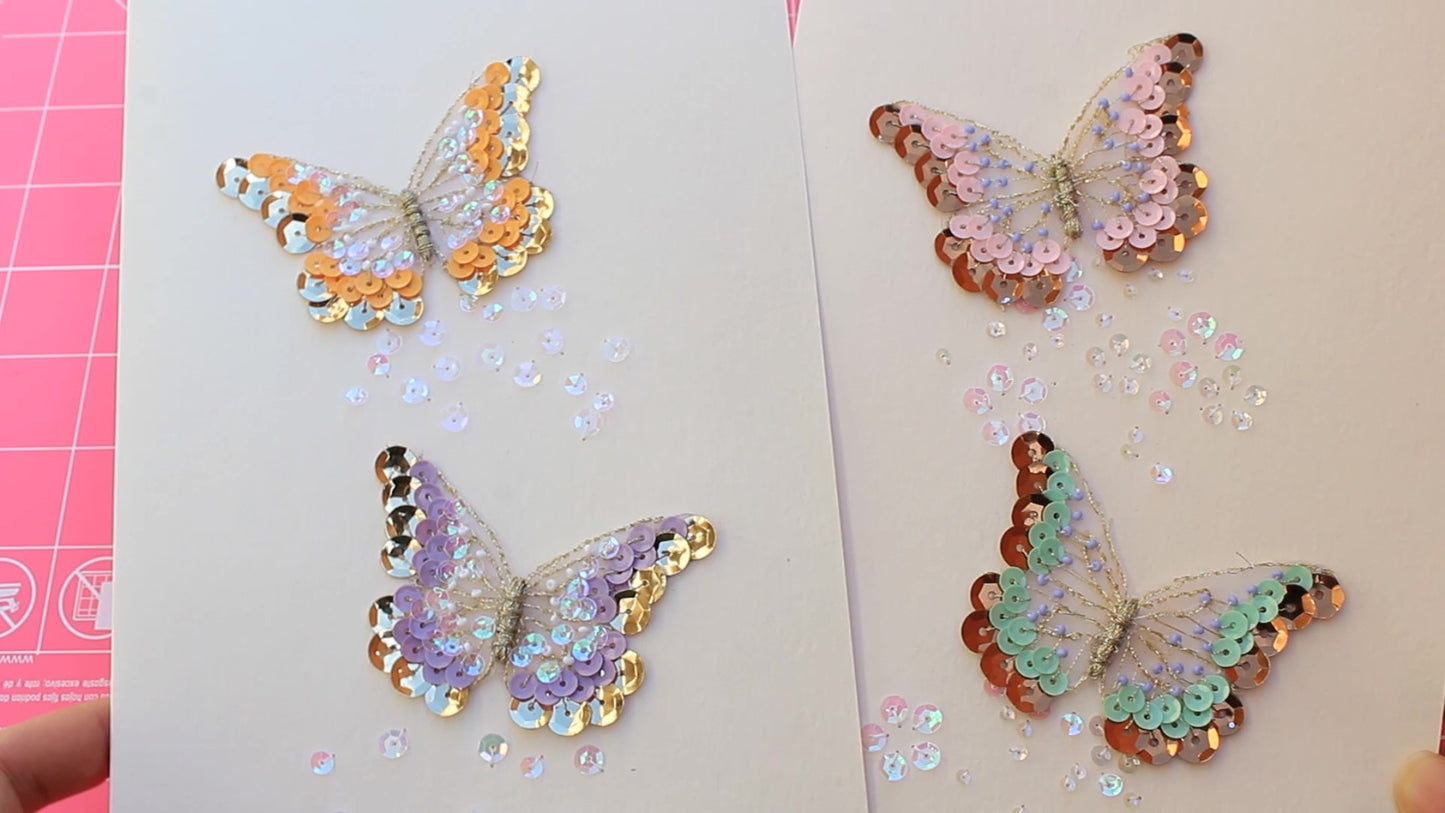 Embroidered Butterfly Greeting Card Online Class